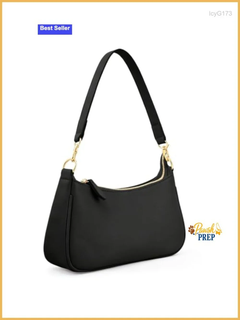 PU Leather Small Hobo Shoulder Bag Women Purse Handbag Gold Chain Strap
